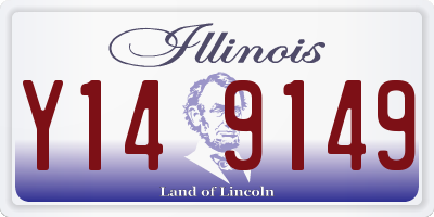IL license plate Y149149