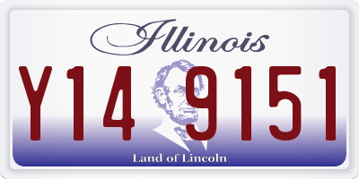 IL license plate Y149151