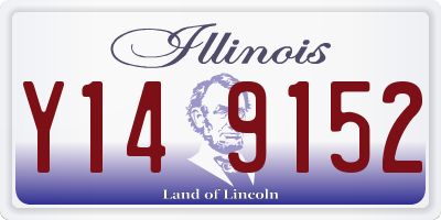 IL license plate Y149152