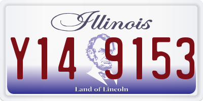IL license plate Y149153