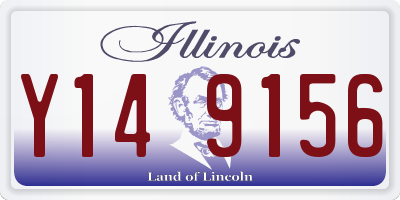 IL license plate Y149156