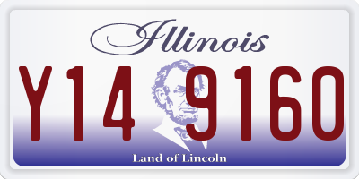 IL license plate Y149160