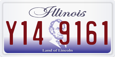 IL license plate Y149161
