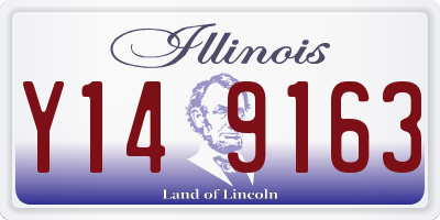 IL license plate Y149163