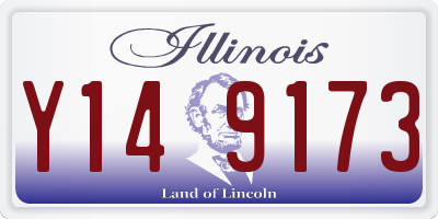 IL license plate Y149173