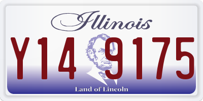 IL license plate Y149175