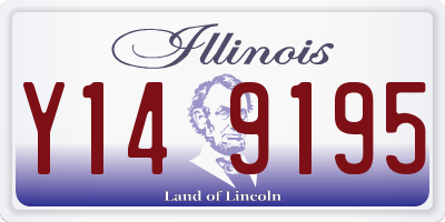 IL license plate Y149195