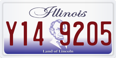 IL license plate Y149205