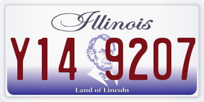 IL license plate Y149207