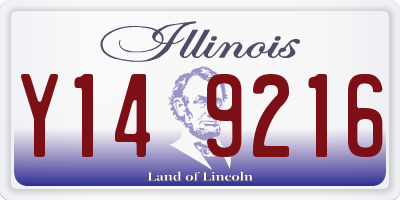 IL license plate Y149216