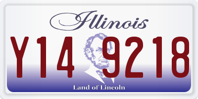 IL license plate Y149218