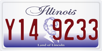 IL license plate Y149233