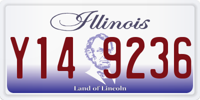 IL license plate Y149236