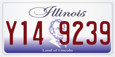 IL license plate Y149239