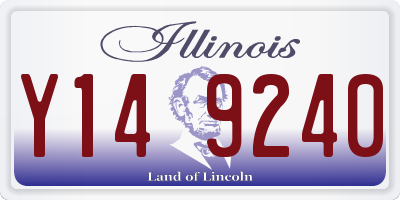 IL license plate Y149240