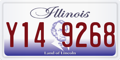 IL license plate Y149268