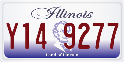 IL license plate Y149277