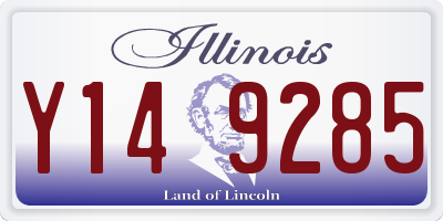 IL license plate Y149285