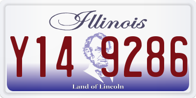 IL license plate Y149286