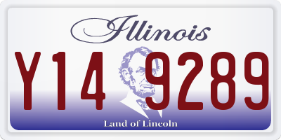 IL license plate Y149289