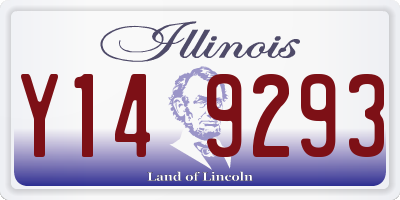 IL license plate Y149293
