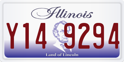 IL license plate Y149294