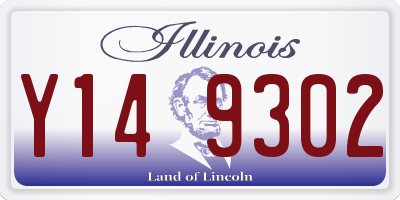 IL license plate Y149302