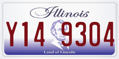 IL license plate Y149304