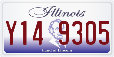 IL license plate Y149305