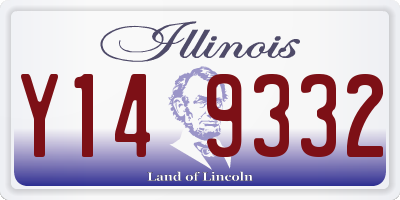 IL license plate Y149332