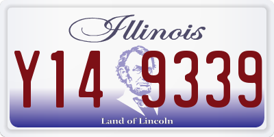 IL license plate Y149339