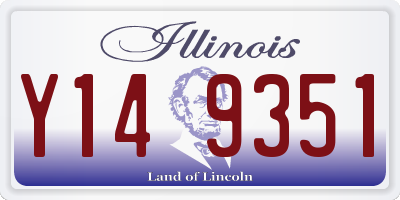 IL license plate Y149351