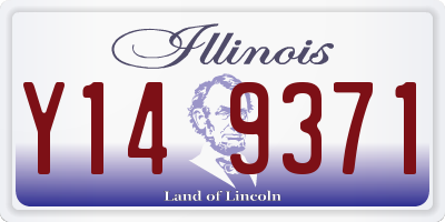 IL license plate Y149371