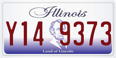 IL license plate Y149373