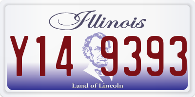 IL license plate Y149393