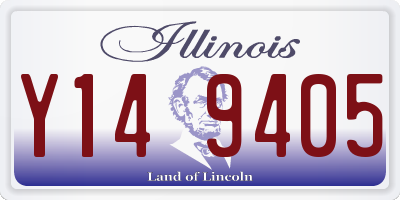 IL license plate Y149405