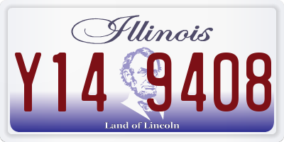 IL license plate Y149408