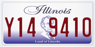 IL license plate Y149410