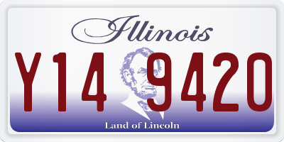 IL license plate Y149420