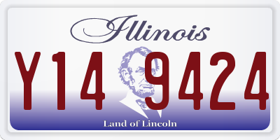 IL license plate Y149424