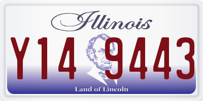 IL license plate Y149443