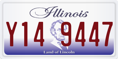IL license plate Y149447