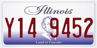 IL license plate Y149452
