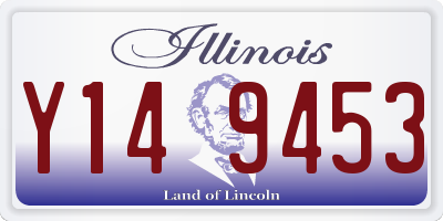 IL license plate Y149453