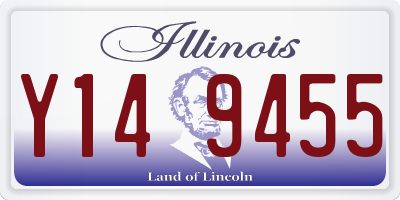 IL license plate Y149455