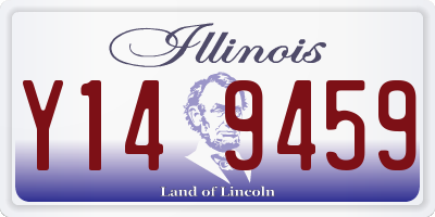 IL license plate Y149459
