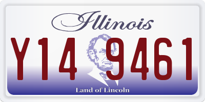 IL license plate Y149461