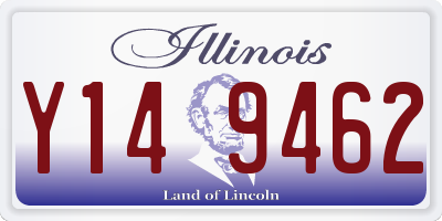 IL license plate Y149462