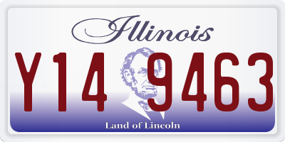IL license plate Y149463