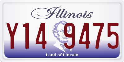 IL license plate Y149475